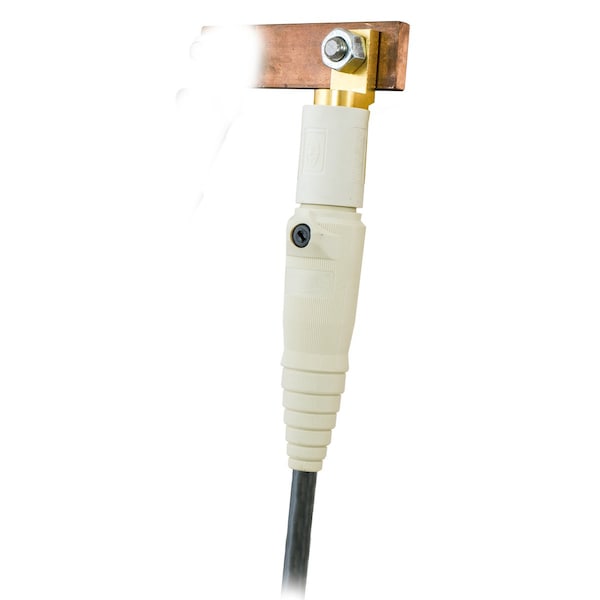 Conector de Hubbell Wiring Device-Kellems, Doble Tornillo de Fijación, Blanco, Hembra - HBL400FW