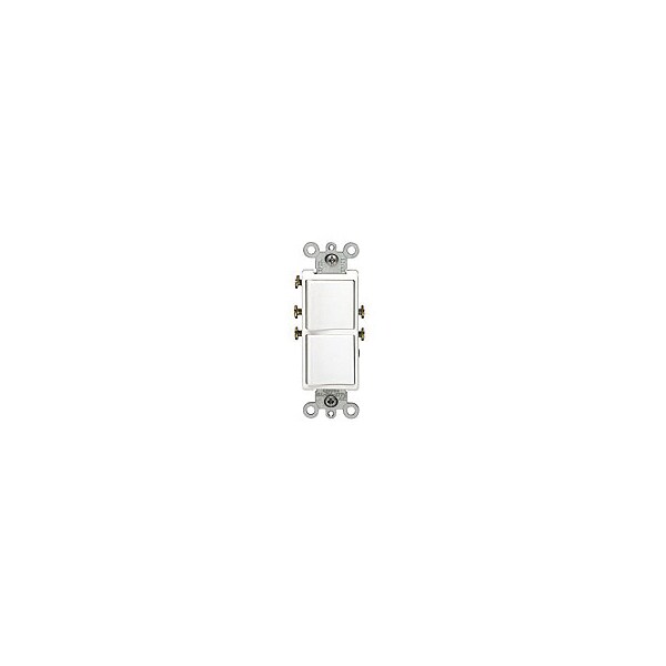 Interruptor de dispositivo combinado Leviton 20A120 277V Comb Dec Sp Sw Blanco - 5627-W