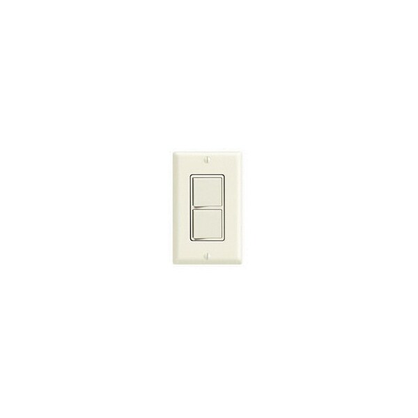 Interruptor de dispositivo combinado Leviton 15A 120 277V Dec Sp 3 vías Sw Combo Lt Alm - 5641-T