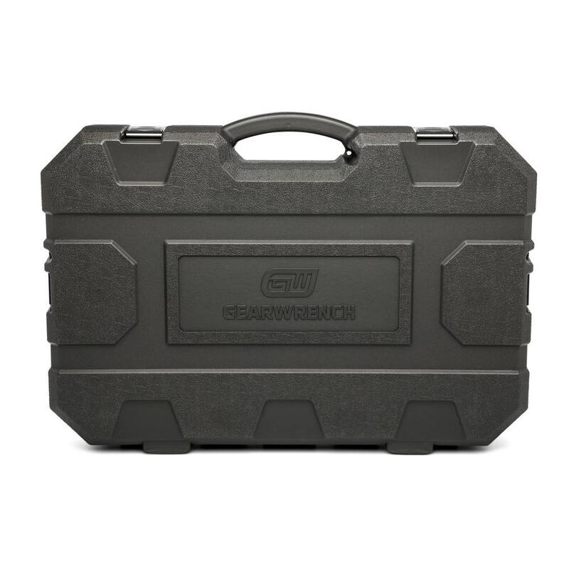 Juego de dados métricos de impacto profundo de 6 puntos de 3/4 de pulgada con estuche de almacenamiento (28 piezas) - 84033 de GEARWRENCH.