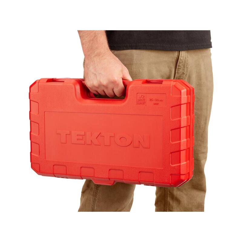 Set de 14 piezas de dados de impacto de 6 puntos profundos de 1/2 pulg. TEKTON (25 mm - 38 mm) - SID92333