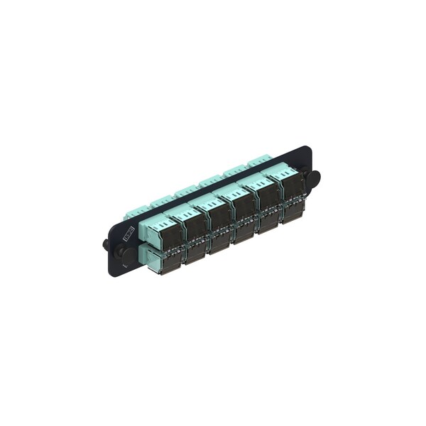 Panel de fibra de 24 puertos E/W, 12 adaptadores dúplex LAZRSPEED, 760028209 - PNLBK024MFALC02