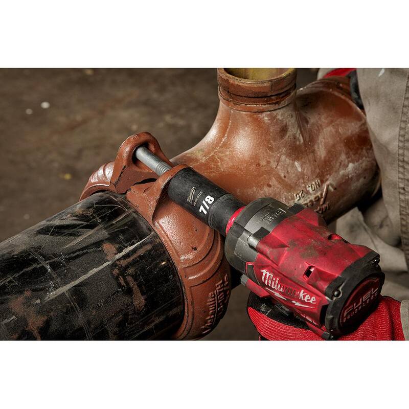Conjunto de enchufes de impacto Milwaukee SHOCKWAVE Impact Duty de 1/2 pulgada de accionamiento SAE Deep Well (Juego de 18 piezas) - 49-66-7022