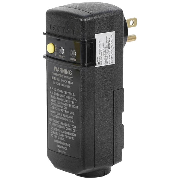 Leviton Enchufe GFCI, 120VCA, 3/4 hp, Negro - GSRA2