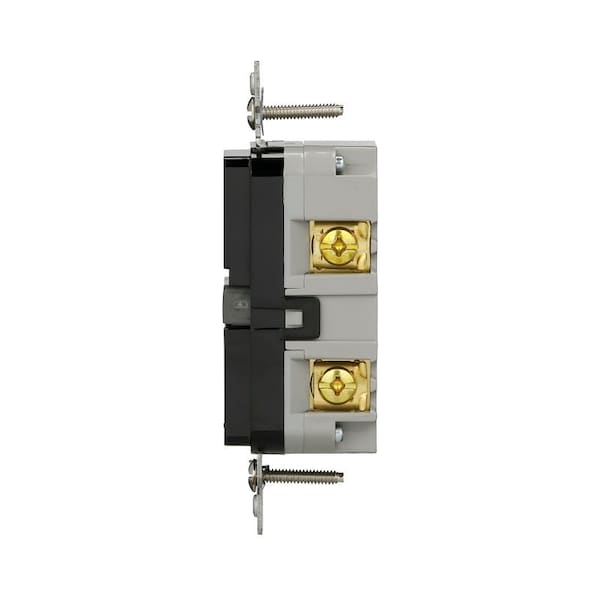 Receptáculo GFCI Eaton-WP, 125 V, 15 A, NEMA: NEMA 5-15R, Conexión Posterior y Lateral, Negro - GF15BK