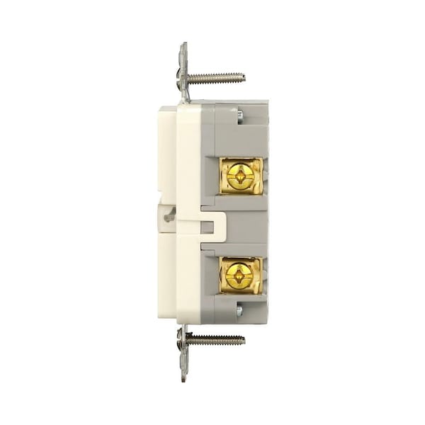 Receptáculo GFCI Eaton, 125 V, 15 A, NEMA: NEMA 5-15R, Conexión Posterior y Lateral, Almendra Claro - GF15LA