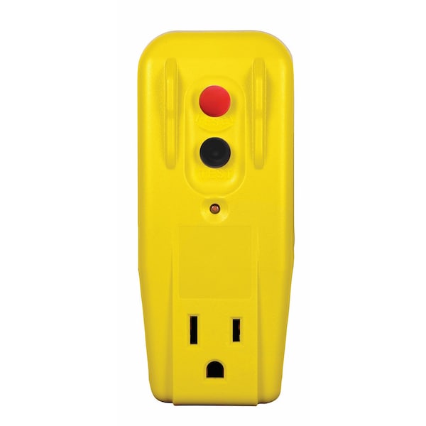 Adaptadores GFCI de Reinicio Automático 15 Amperios, Ángulo Recto 15 Amperios 3 Hilos - 30439005