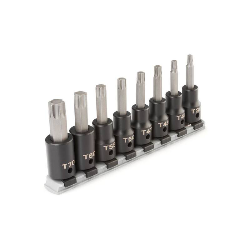 Juego de Impacto de Vasos de Puntas Torx de 1/2 pulgadas TEKTON (8 piezas) (T30-T70) - SIB92102