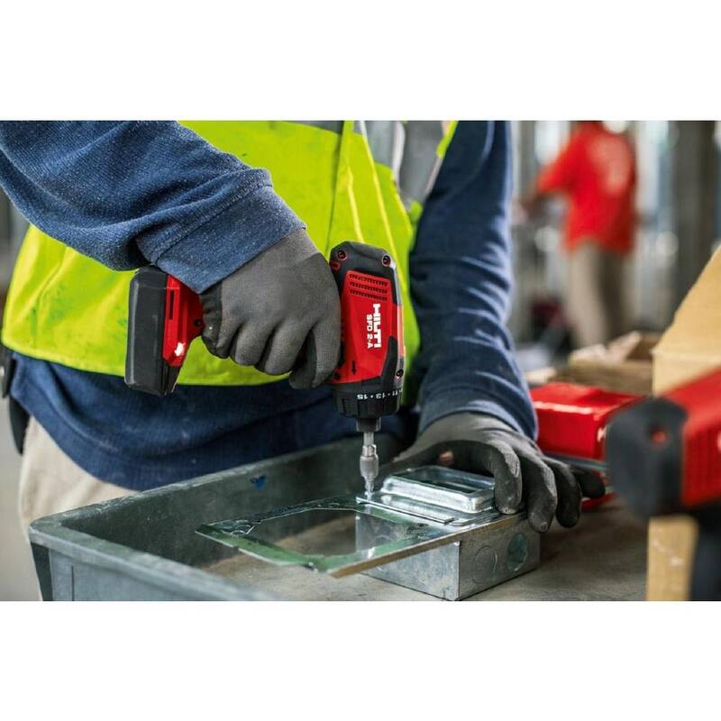 Hilti 12-Volt Lithium-Ion 1/4 in. Destornillador de Impacto Inalámbrico SFD 2-A Kit con Batería, Cargador y Bolsa - 3536725