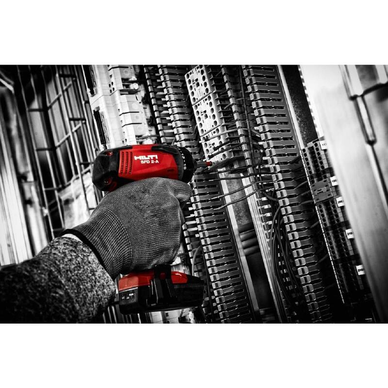 Hilti 12-Volt Lithium-Ion 1/4 in. Destornillador de Impacto Inalámbrico SFD 2-A Kit con Batería, Cargador y Bolsa - 3536725