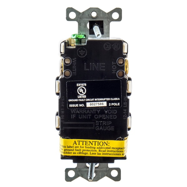 Receptáculo GFCI Hubbell Wiring Device-Kellems, Comercial, Marfil, 20A, 1 HP - GFRTR20I