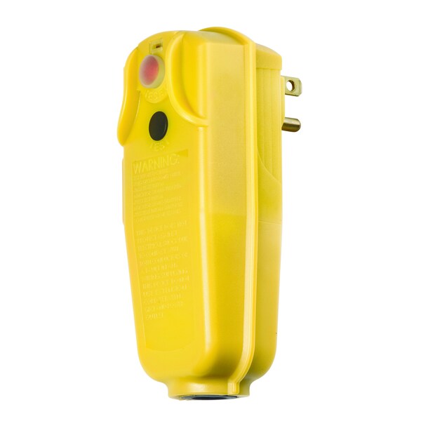 Torre Manufacuring GFCI Reiniciable Manualmente 15 Amperios/Angulo Recto Amarillo 15 Amperios - 30326805-08