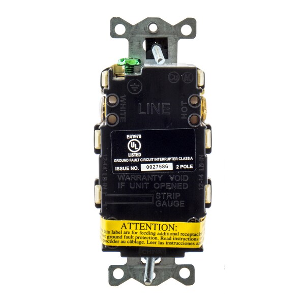 Productos de falla a tierra de Hubbell Wiring Device-Kellems, receptáculos GFCI estándar comercial, GFRST15IU - GFRST15IU