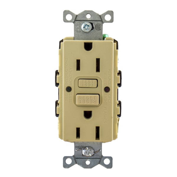 Productos de falla a tierra de Hubbell Wiring Device-Kellems, receptáculos GFCI estándar comercial, GFRST15IU - GFRST15IU