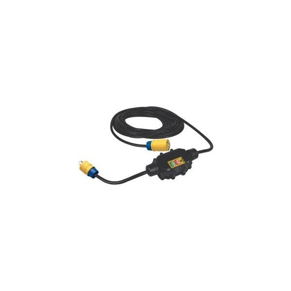 Ericson Gfci Portátil, 20A Automático, 25 ft., Grado Industrial - XG2-12-25G