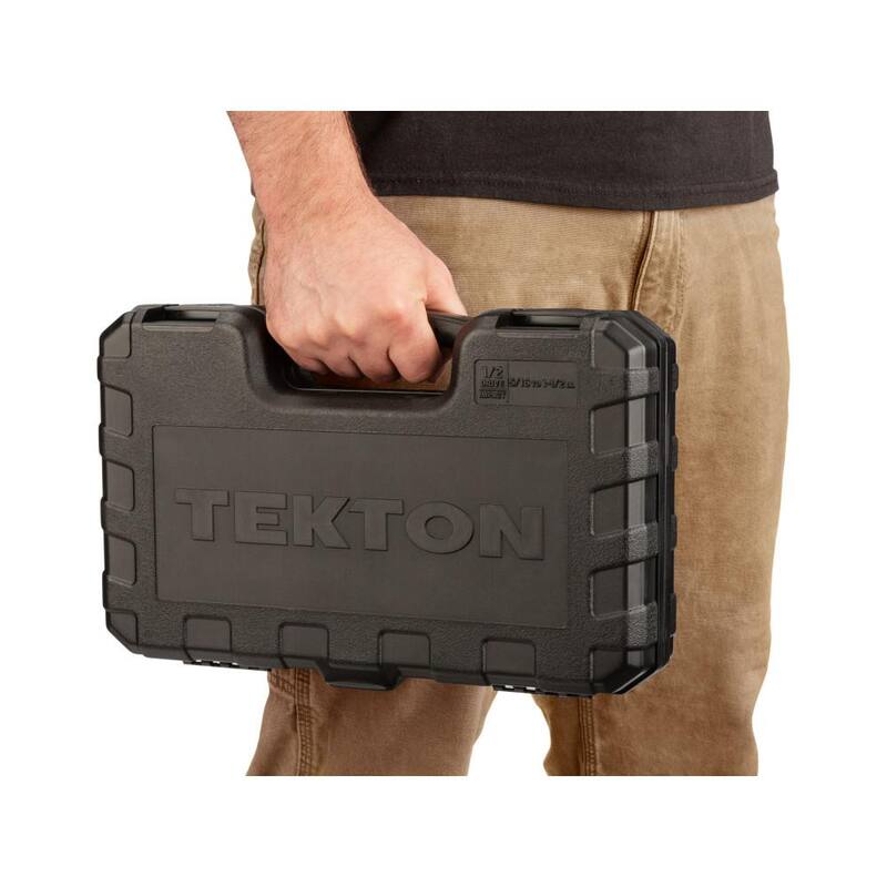 Juego de 21 piezas de dados de impacto de 6 puntos TEKTON de 1/2 pulgada (5/16 a 1-1/2 pulgada) - SID92302