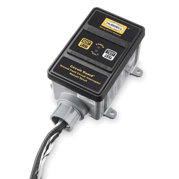 Hubbell Wiring Device-Kellems GFCI, Conexión Dura, 120/240V, 30A, Negro - GFHW33015