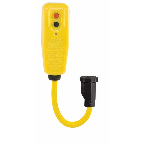 Enchufe macho GFCI para torre y cable de 9 pulgadas, 15 amperios con reinicio automático - 30434007