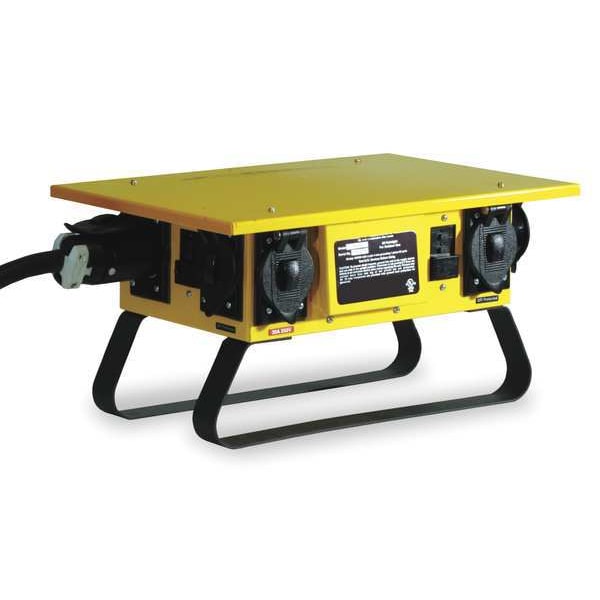 Caja de distribución de energía Hubbell Wiring Device-Kellems, 50 AC, (6) L5-20R - TPDL