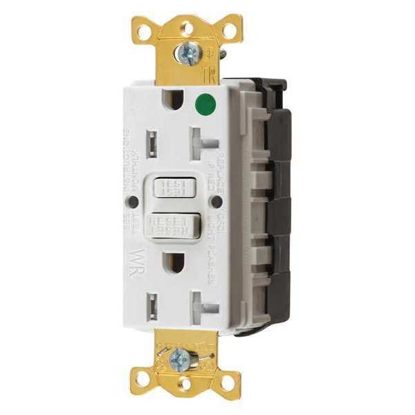 Receptáculo GFCI para Hospital, Blanco, 20A, 1 HP - SNAPGFTW83W