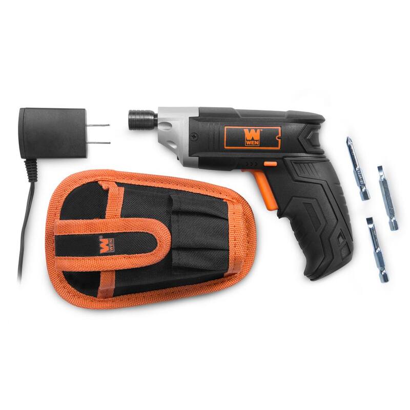 Destornillador eléctrico inalámbrico de 3.6 voltios con batería de Litio-Ion, incluye puntas y funda para cinturón - 49103
