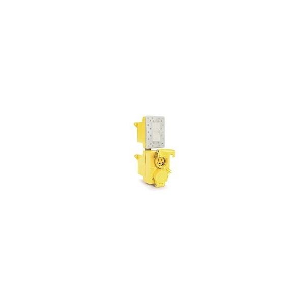 Enchufe doble GFCI Woodhead FD WT ASSY 5-15R 15A/125V - 60W47DPLXGF