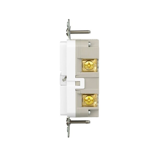 Receptáculo Eaton GFCI resistente a la intemperie y a prueba de manipulaciones, 125 V, 20 A, NEMA 5-20R, conexión trasera y lateral - TWRGF20W