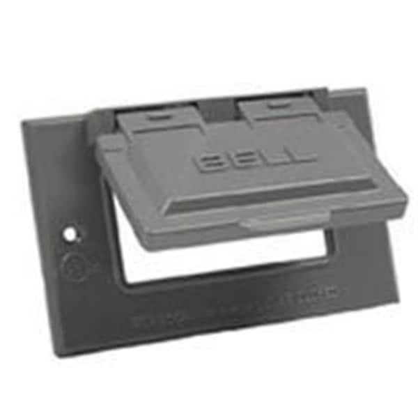Caja de cubierta a prueba de mal tiempo para caja GFCI Bell Weatherproof 5101-5 Gris - 1897214