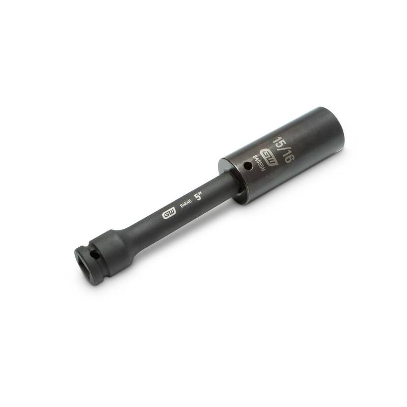 Juego de dados de impacto para tuercas profundas SAE/Métricas de 1/2 pulgadas de GEARWRENCH con estuche de almacenamiento (7 piezas) - 89083