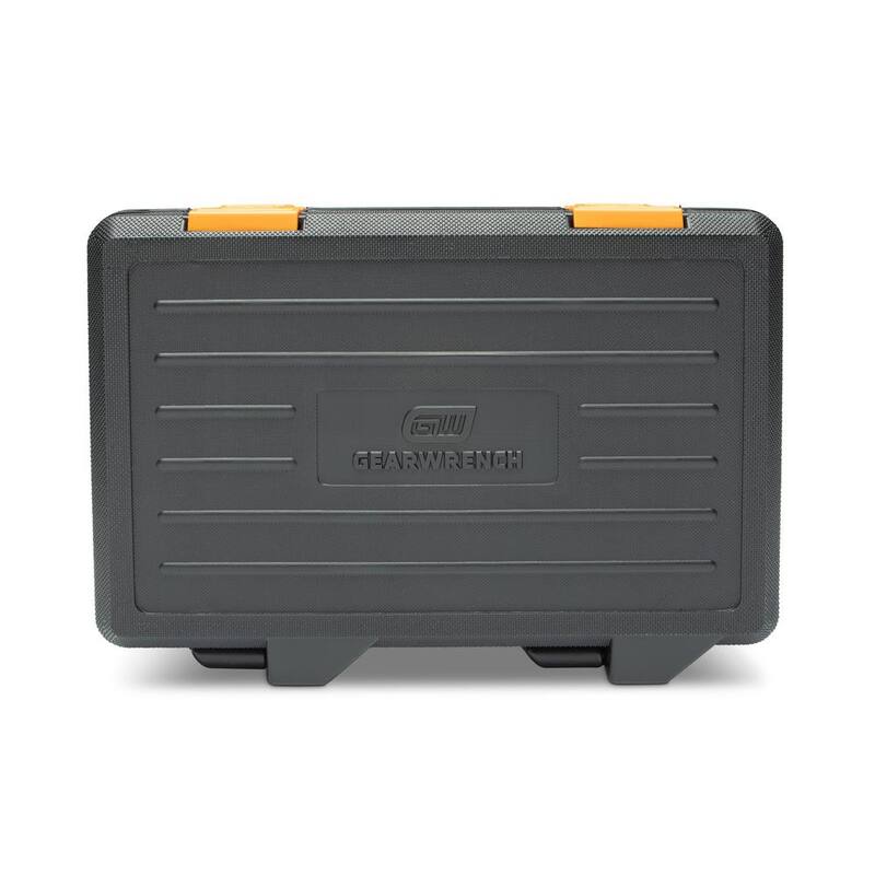 Juego de dados de impacto para tuercas profundas SAE/Métricas de 1/2 pulgadas de GEARWRENCH con estuche de almacenamiento (7 piezas) - 89083