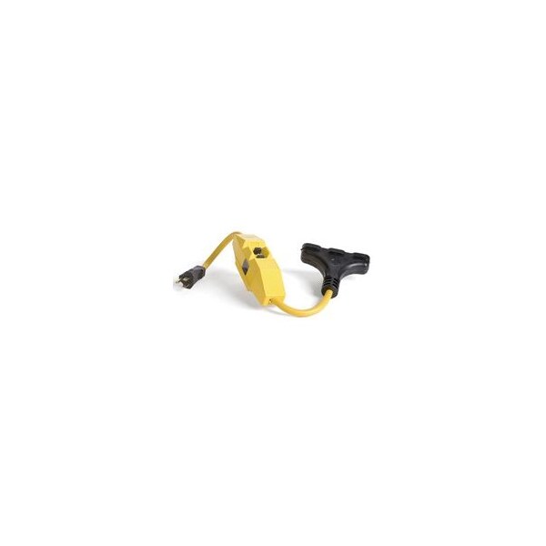 Woodhead 15A.TRI-CORD GFCI W/MOLD.P/3-C - 15050-6TT