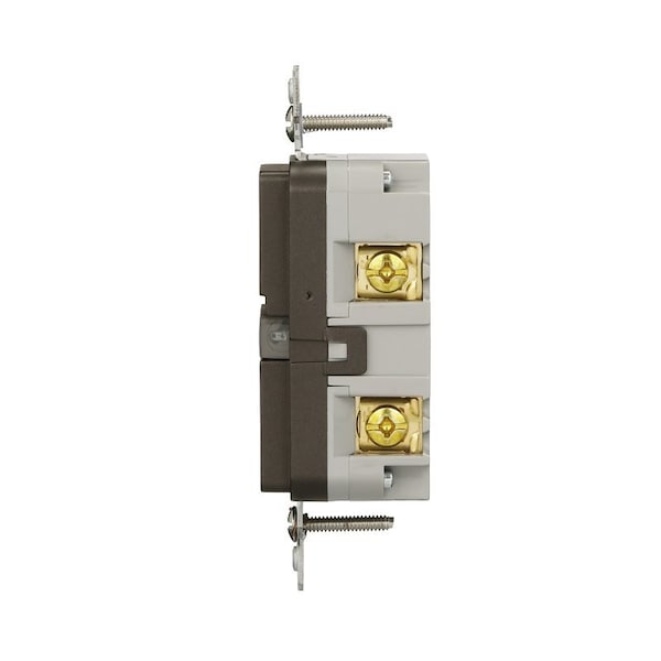 Receptáculo GFCI resistente a manipulaciones Eaton, 125 V, 15 A, NEMA: NEMA 5-15R, cableado trasero y lateral - TRGF15RB-BX-L