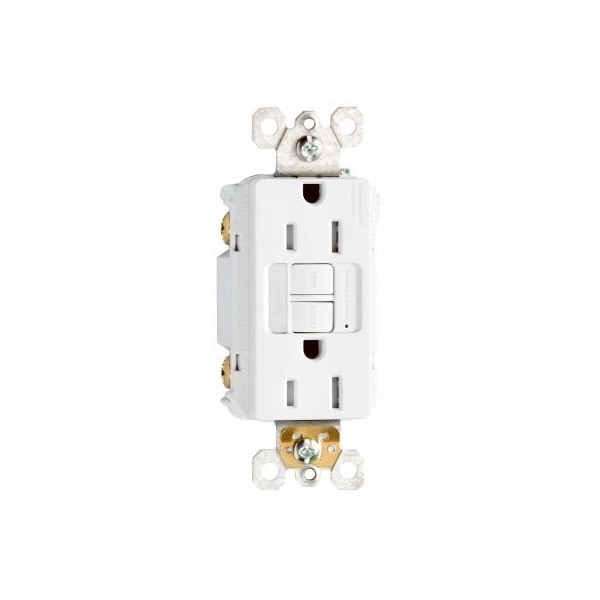 Pass & Seymour 15A WHT LGT Autoprueba GFCI - 1597NTLTRWCCD4