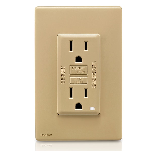 Interruptor de circuito Leviton, 15A, 125V CA, 2, 3 Polos - RGF15-DT