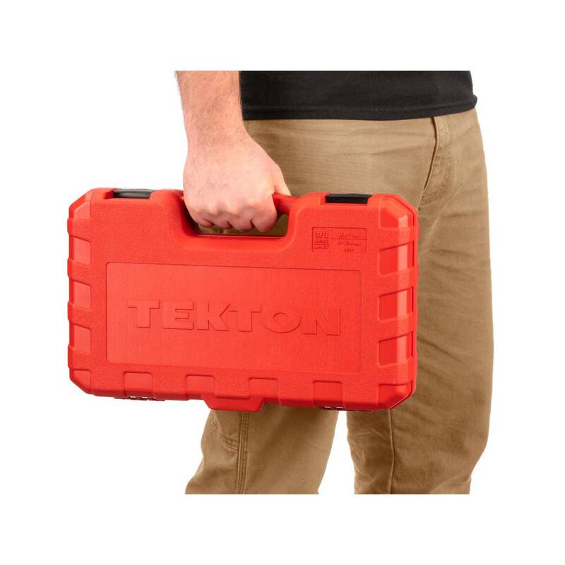 Set de 37 piezas de dados de impacto profundos de 6 puntos TEKTON de 3/8 pulgadas, (1/4 - 1 pulgada, 6 mm - 24 mm) - SID91403.