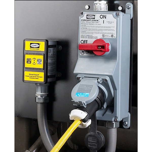 Hubbell Wiring Device-Kellems GFCI, Conexión Dura, 120/240V, 30A, Amarillo - GFHW33115
