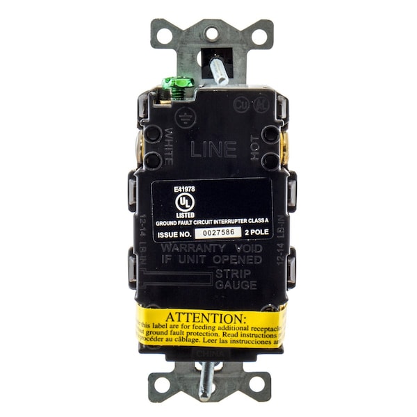 Receptáculo GFCI Hubbell Wiring Device-Kellems, 20A, 125VCA, 5-20R, color café - GFR20
