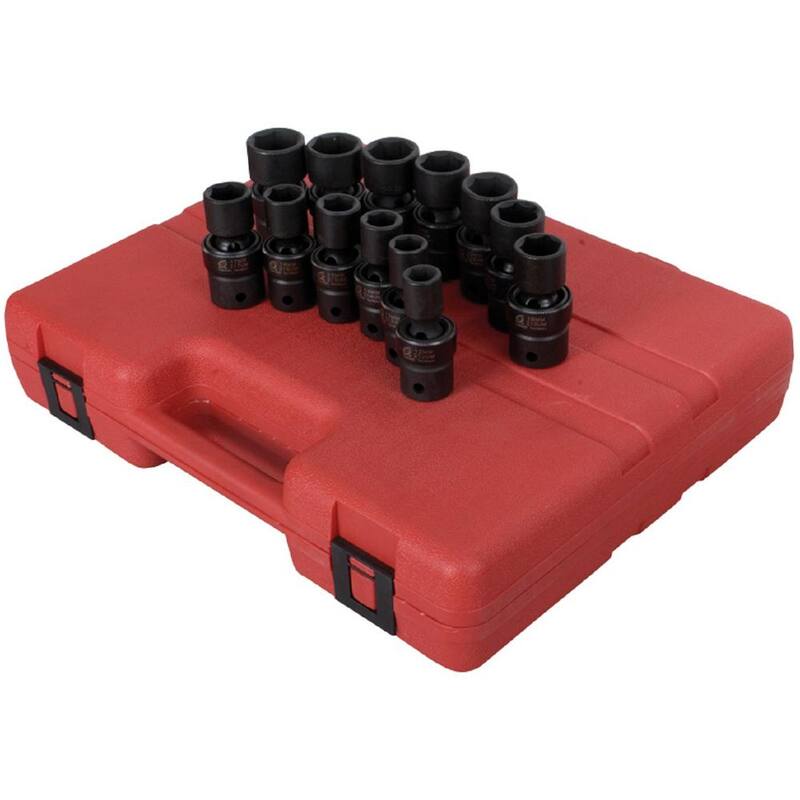 Juego de dados de impacto universales métricos de 1/2 pulgadas de SUNEX TOOLS (13 piezas) - SUN2665