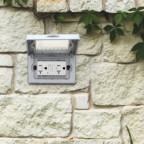 Tomacorriente GFCI de prueba automática 20A TR WR, blanco, paquete de 10 - GLS-20ATRWR-WH-10