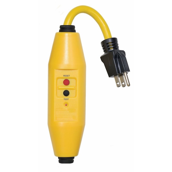 Protector de corriente con interruptor de falla a tierra (GFCI) de 15 amperios autoreseteable para uso doméstico