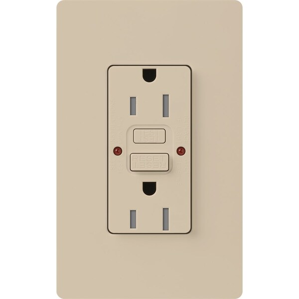 Lutron Receptáculos, GFCI, a Prueba de Manipulaciones, Beige - SCR-15-GFST-TP