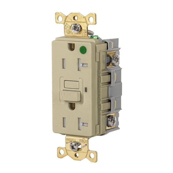 Receptáculo GFCI Bryant 20A 125VAC COMM HG TRWR GFR IVORY - GFRTW83I