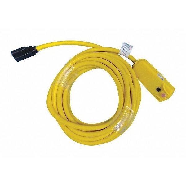 Enchufe GFCI Power First, cable de 25 pies en color amarillo - 53TY64