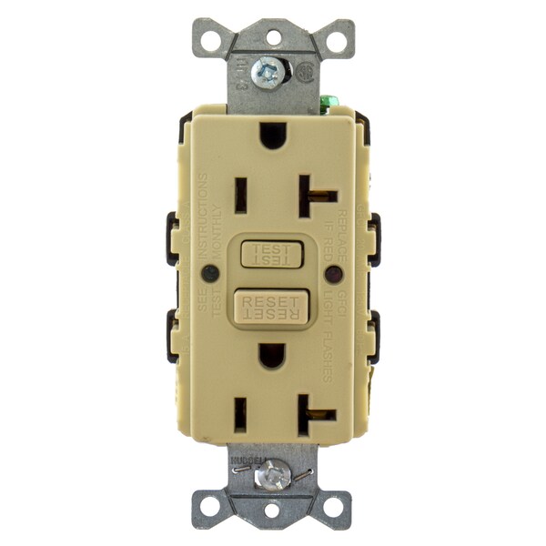 Productos de falla a tierra Hubbell Wiring Device-Kellems, Receptáculos GFCI estándar comercial, GFRST20IU - GFRST20IU