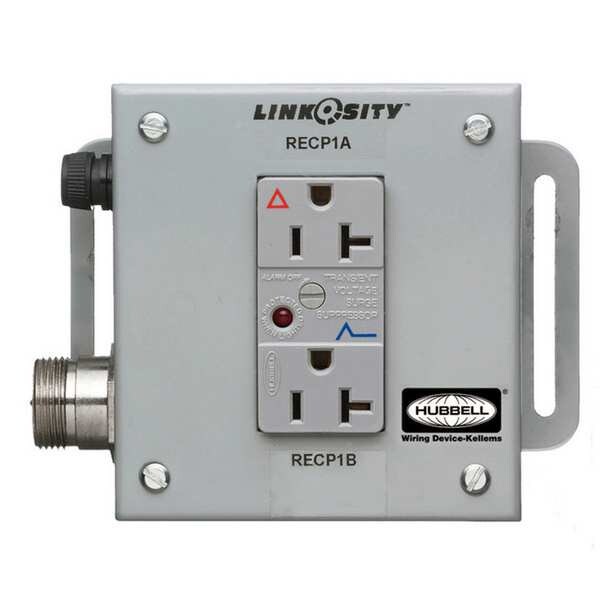 Ensamblaje de distribución de energía de Hubbell Wiring Device-Kellems, 1 Receptáculo - M001SG000