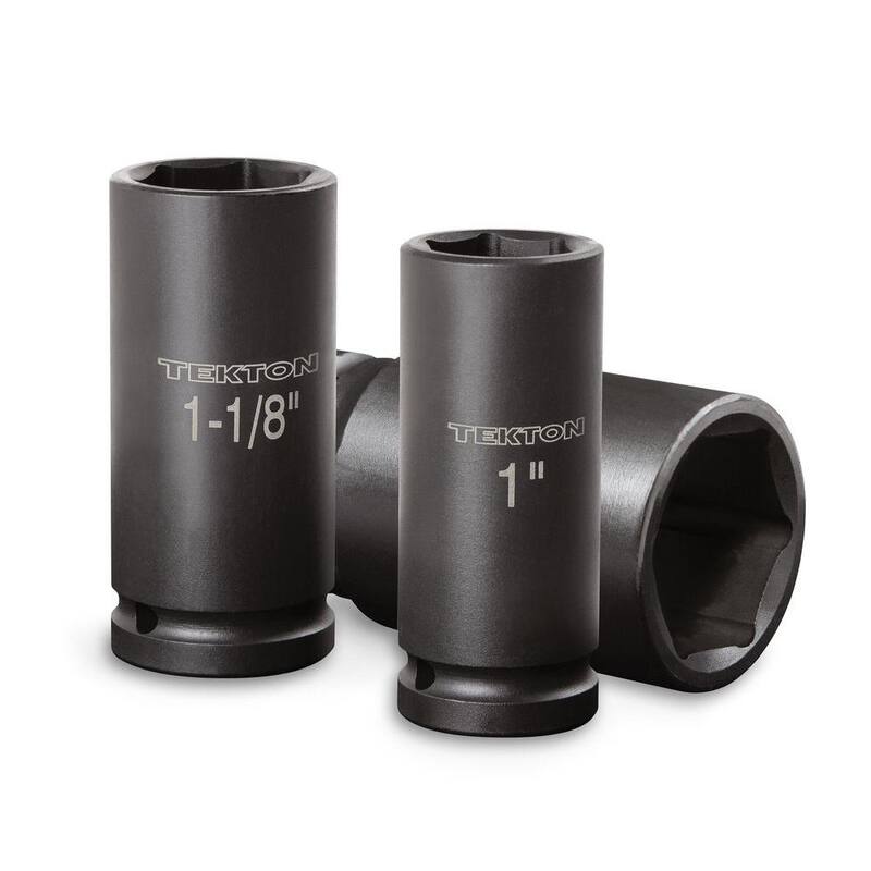 Set de dados de impacto profundo de 6 puntos TEKTON de 3/4 de pulgada de accionamiento, 13/16 a 1-1/2 pulgadas - 4890