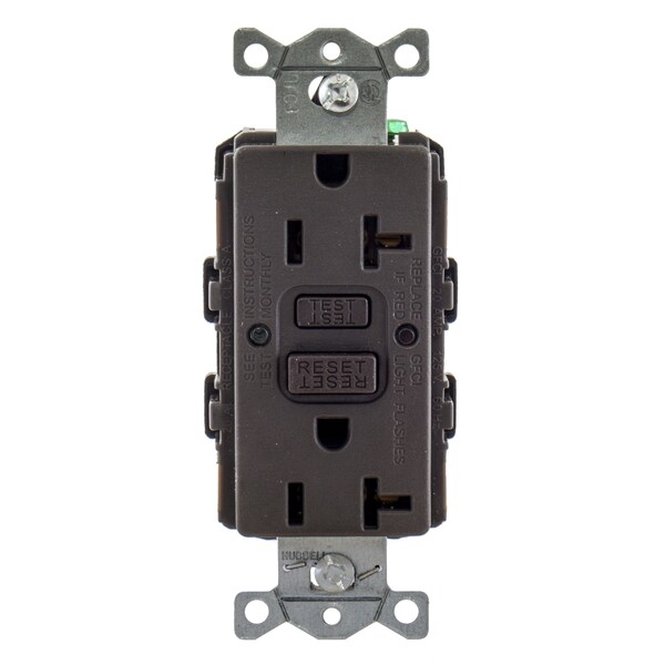 Productos de falla a tierra de Hubbell Wiring Device-Kellems, Receptáculos GFCI estándar comercial, GFRST20U - GFRST20U
