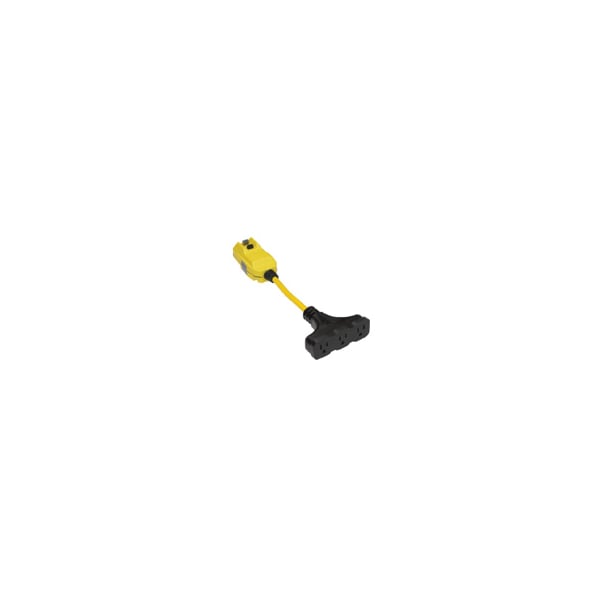 Woodhead 15A GFCI PLUGMANU 2 FT. 5-15 WR W/3005-1OUTL - 15054-25TTM