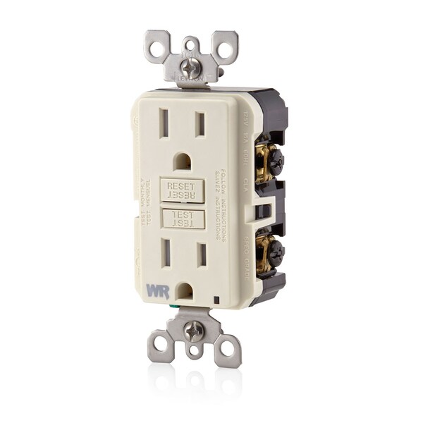 Leviton TOMACORRIENTES ELÉCTRICOS LA WR TR ST GFCI 15A125V - GFWT1-T