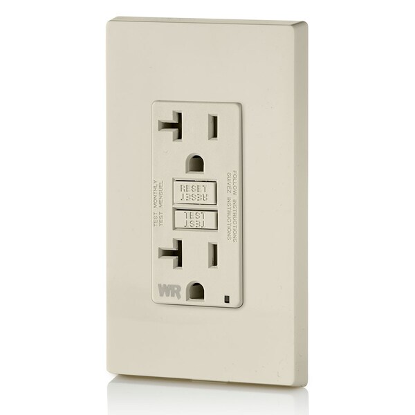 Leviton TOMACORRIENTES ELÉCTRICOS 20A WR/TR SLIM GCFI LA - GFWT2-T